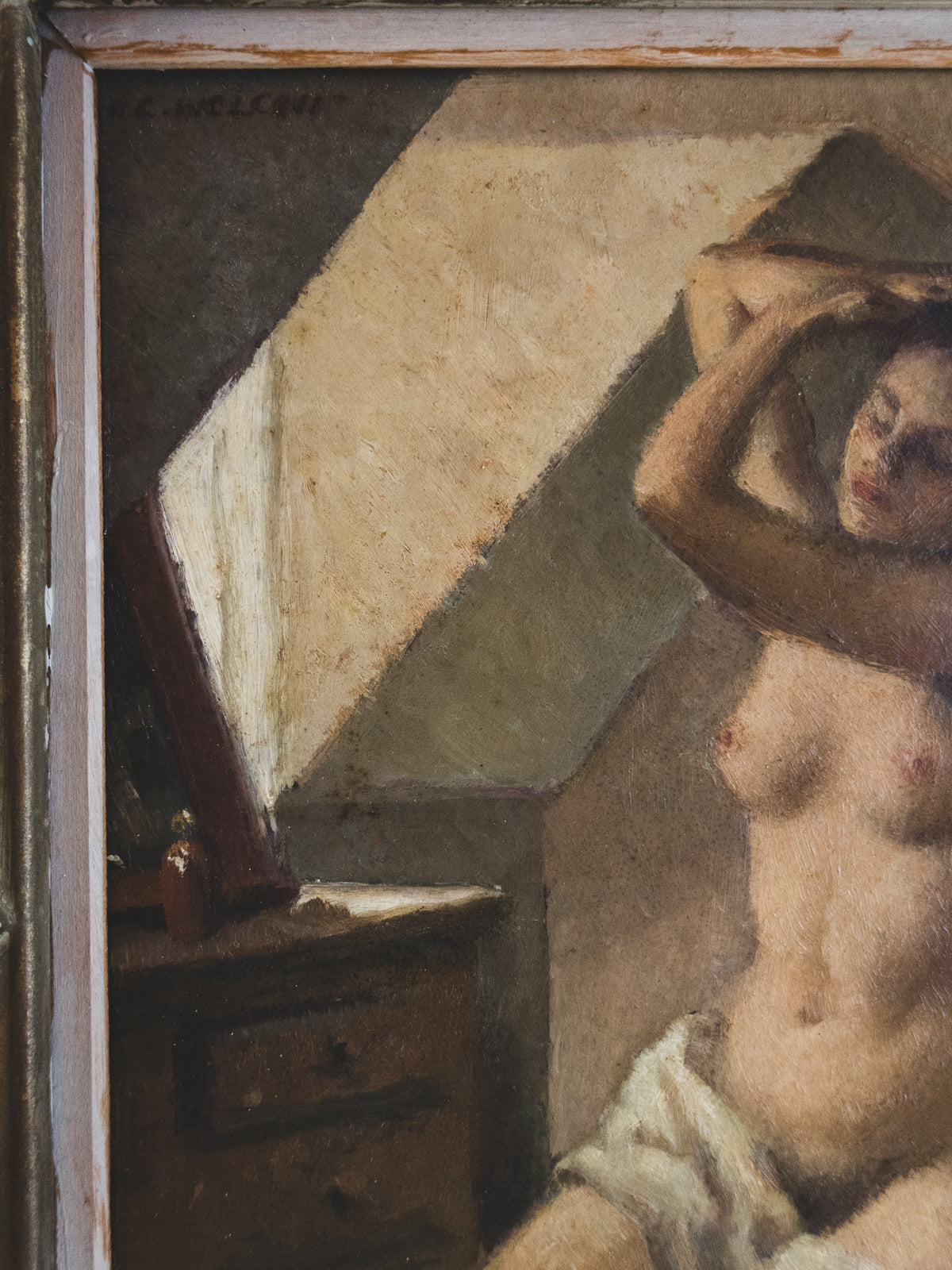 1930s Nude - Oil on Masonite