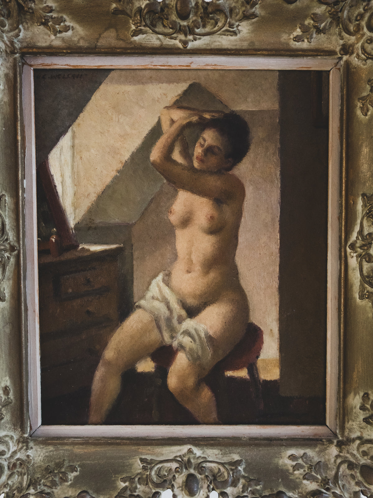 1930s Nude - Oil on Masonite
