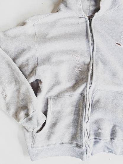 1950’s Tattered Zip Up Hoodie - M