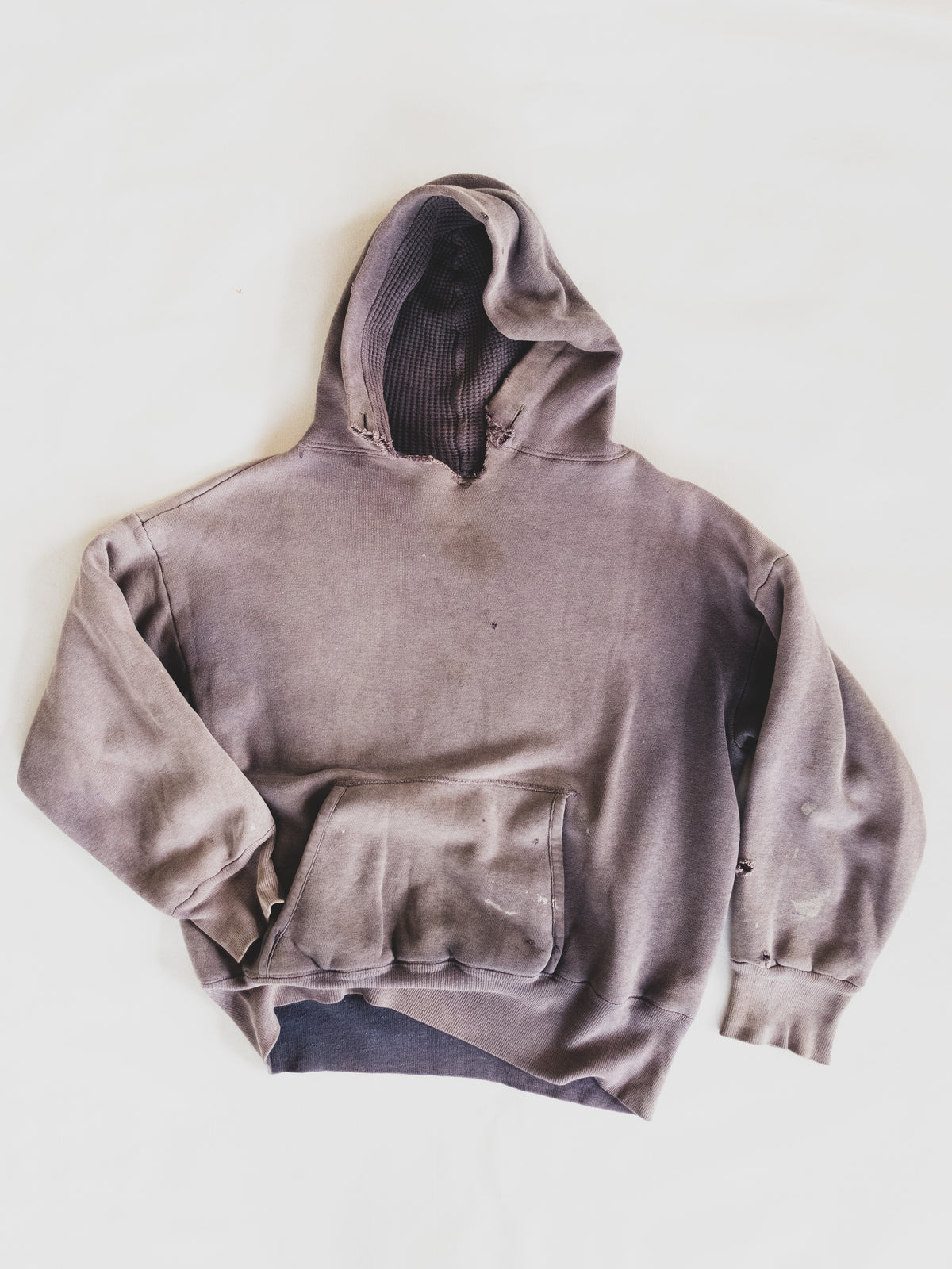 1960's Rare Perfectly Faded Thermal lined Hoodie - S/M