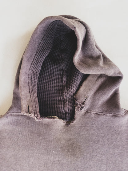 1960's Rare Perfectly Faded Thermal lined Hoodie - S/M