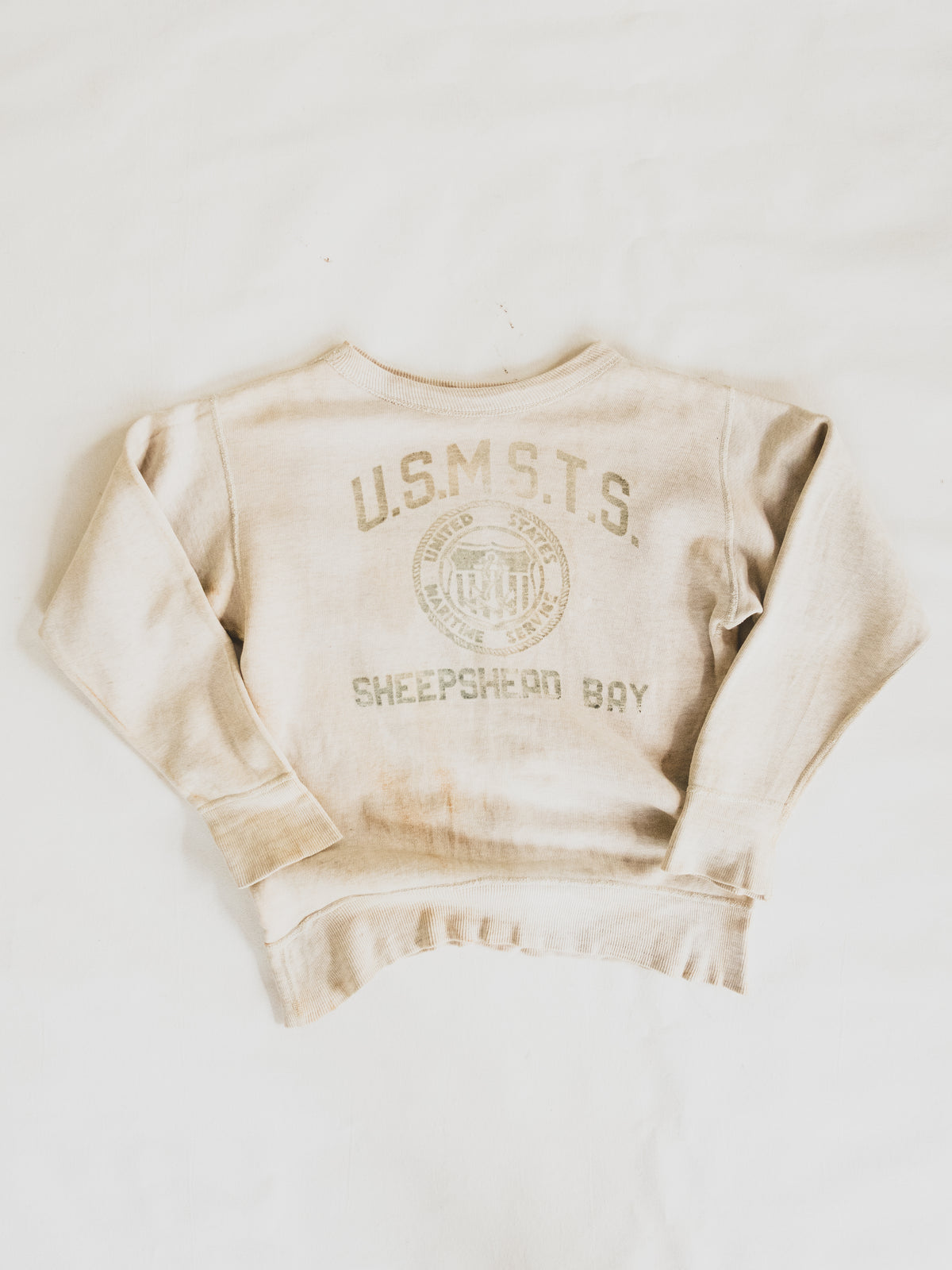 1940's Rare " Maritime Service "  Sweat - S