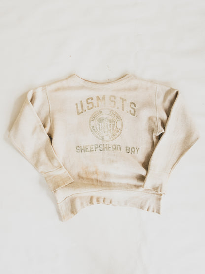 1940's Rare " Maritime Service "  Sweat - S