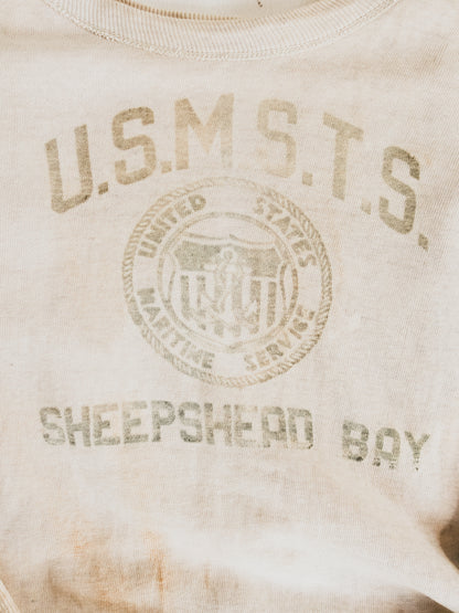 1940's Rare " Maritime Service "  Sweat - S