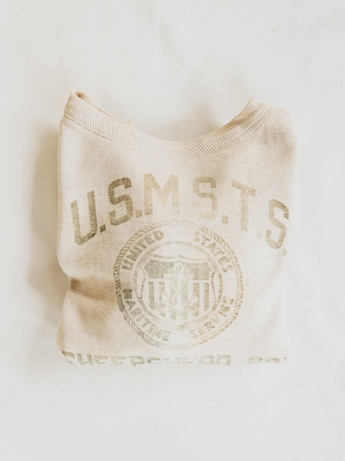 1940's Rare " Maritime Service "  Sweat - S