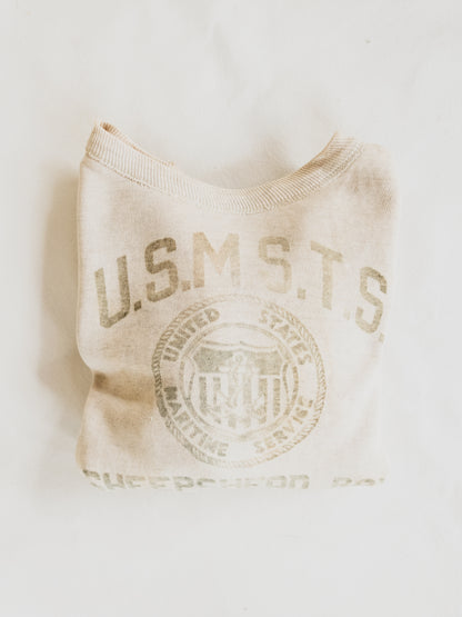 1940's Rare " Maritime Service "  Sweat - S