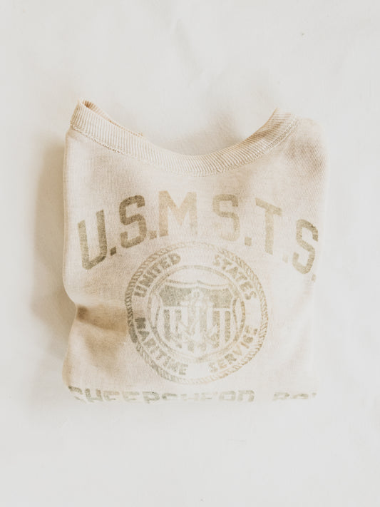 1940's Rare " Maritime Service "  Sweat - S