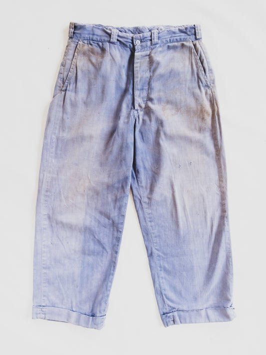 1950’s Beautifully Faded HBT Pants - 32x26