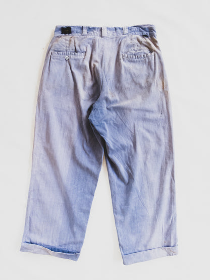 1950’s Beautifully Faded HBT Pants - 32x26