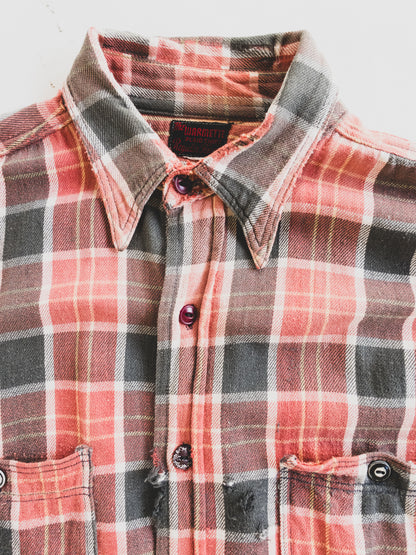 1940's Rare Beautifully Faded Cotton Flannel - M