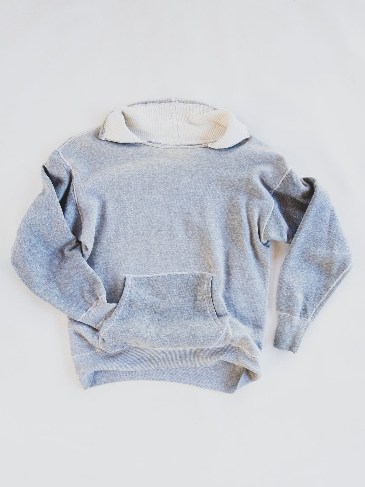 1950s Thermal Lined Hoodless Hoodie - S