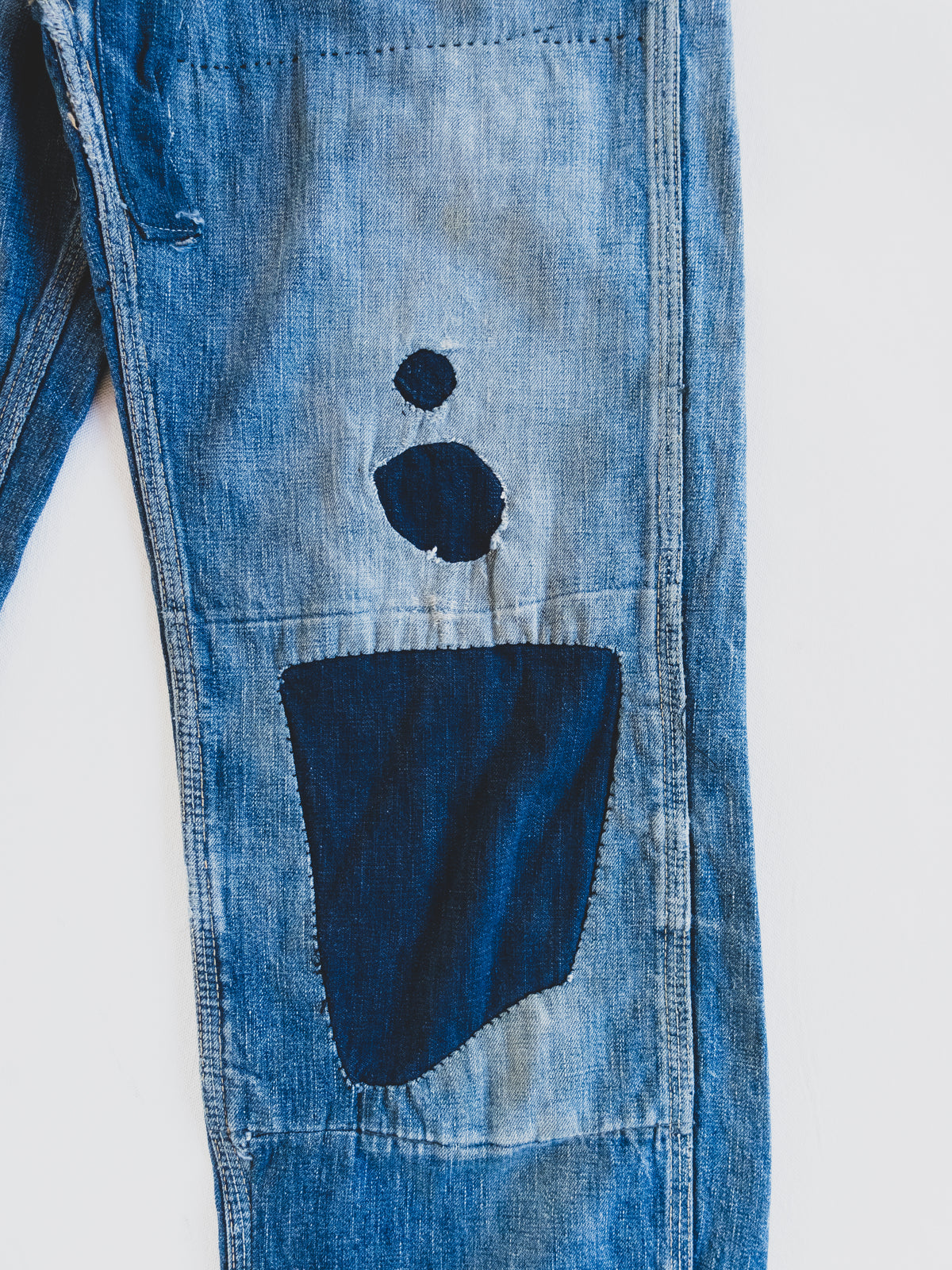 1950s Crazy Patched Carpenter Pants - 28x30