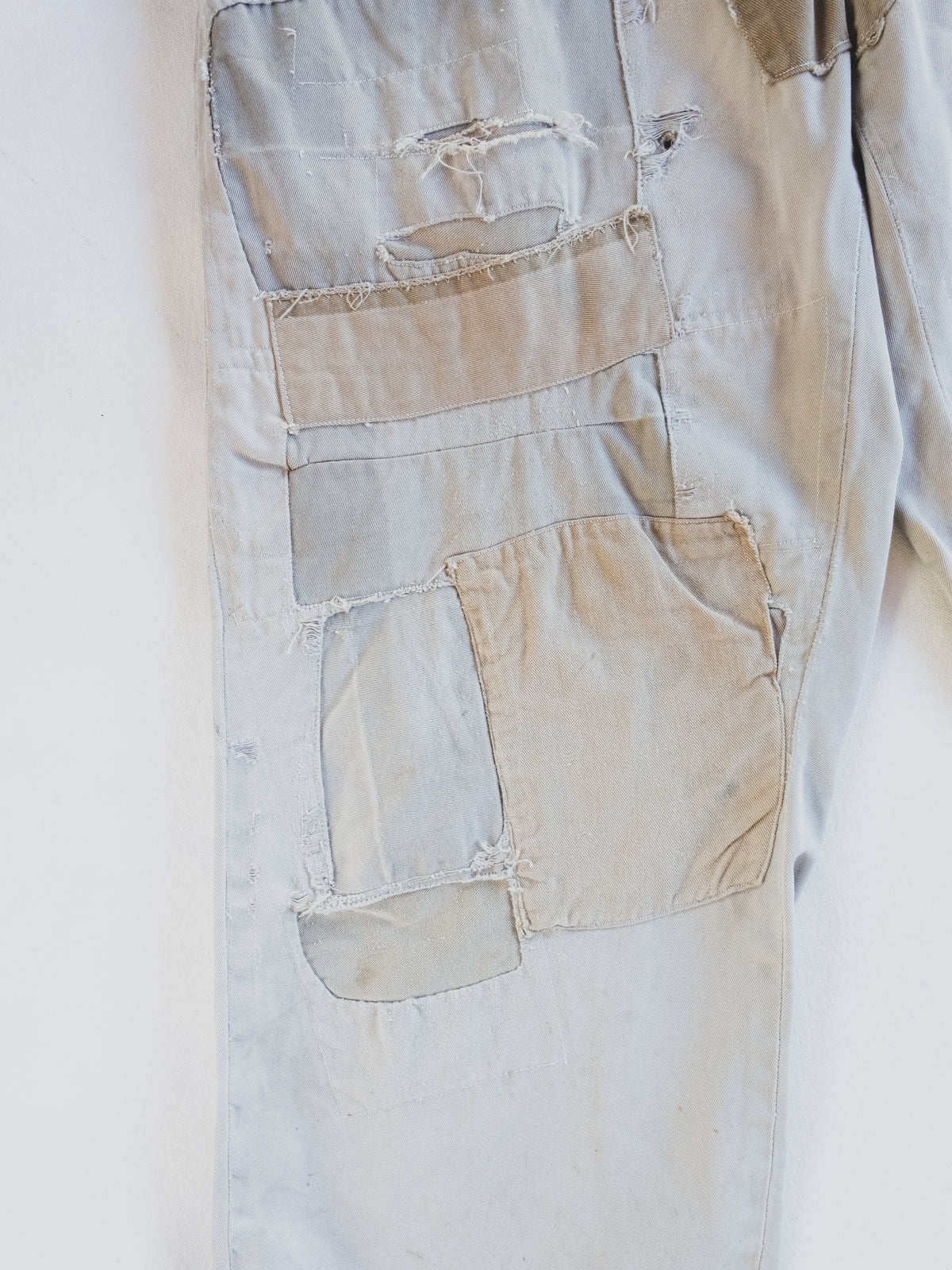1940s Crazy Patched Work Pants - 30x28