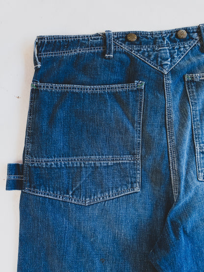 1940’s Patched Carpenter Pants - 34x28