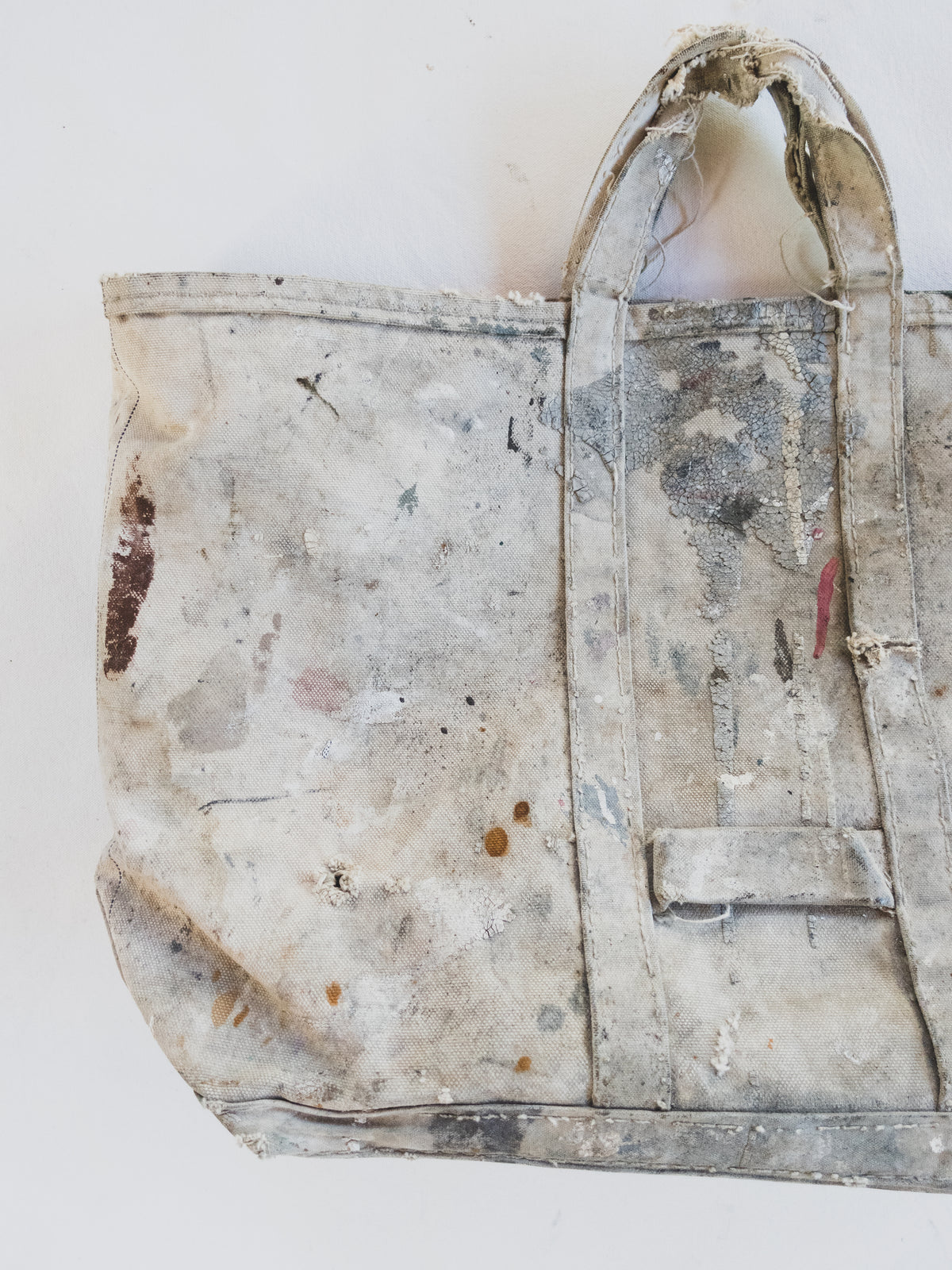 1950s Crazy Paint Splattered Tool Bag