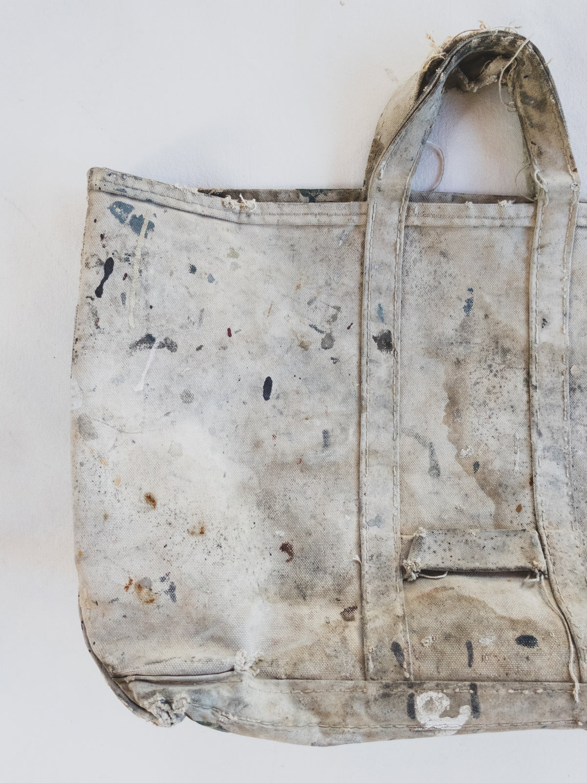 1950's Crazy Paint Splattered Tool Bag