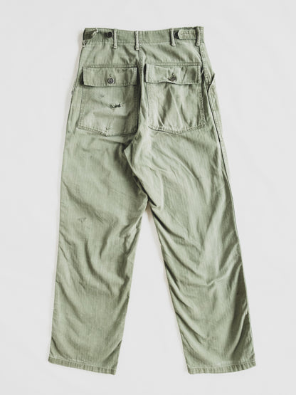 1940s Crazy Patched HBT Pants - 30x32