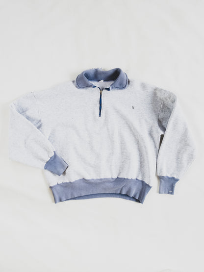 1950’s Rare Two Tone Tattered Quarter Zip - S/M