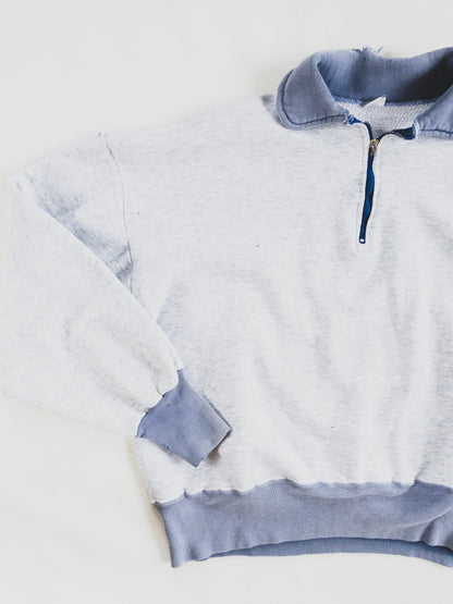 1950’s Rare Two Tone Tattered Quarter Zip - S/M