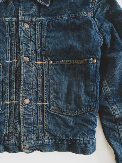 1950's Rare Blanket Lined Two Pocket Denim Jacket - S