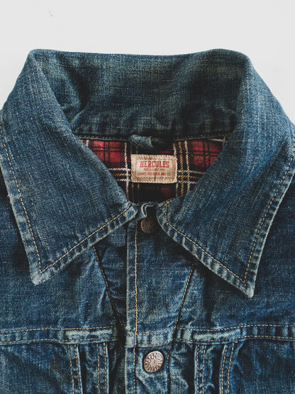 1950's Rare Blanket Lined Two Pocket Denim Jacket - S