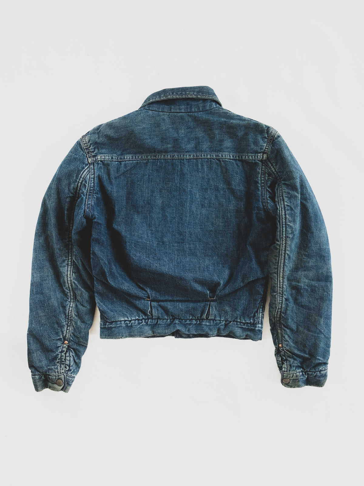 1950's Rare Blanket Lined Two Pocket Denim Jacket - S