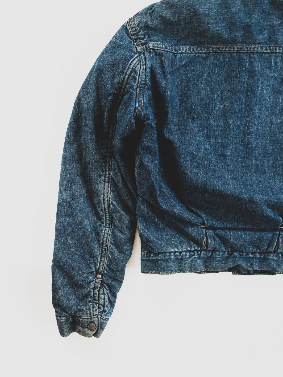 1950's Rare Blanket Lined Two Pocket Denim Jacket - S