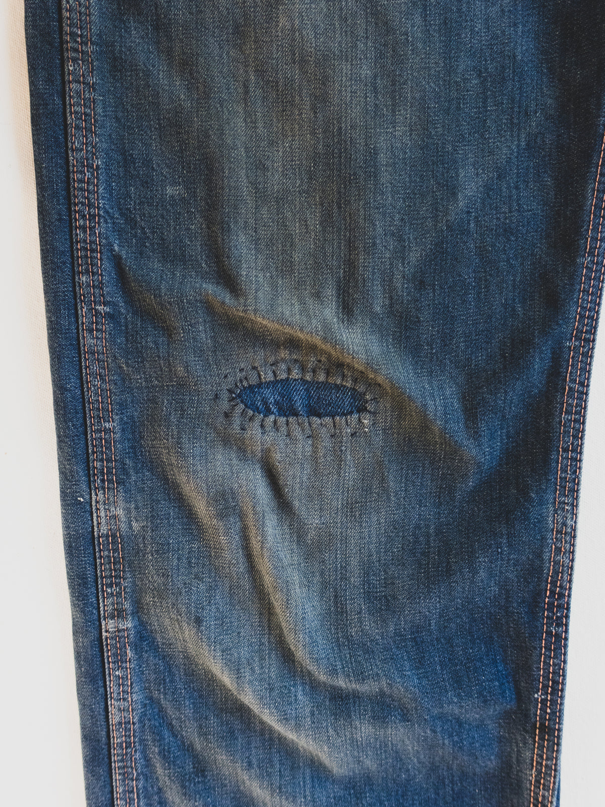 1950s Patched Carpenter Pants - 28x29