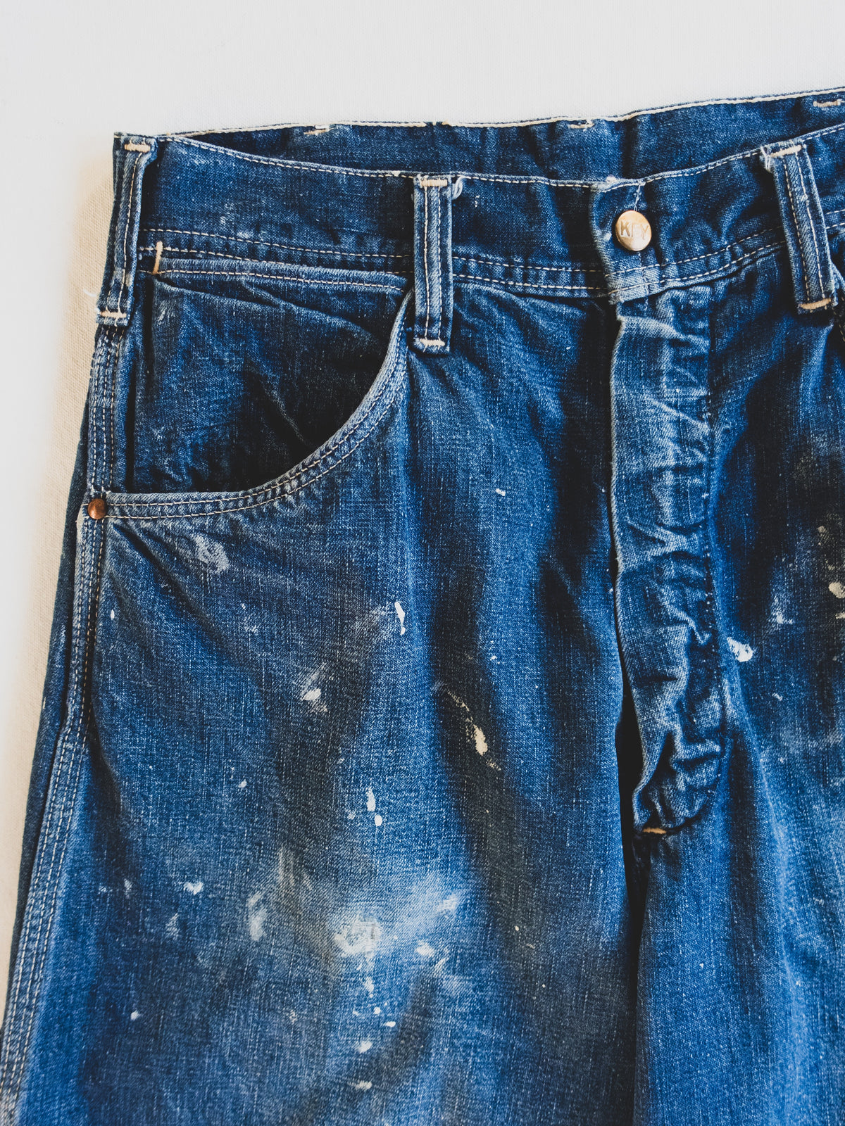1950s Paint Splattered Carpenter Pants - 29x31