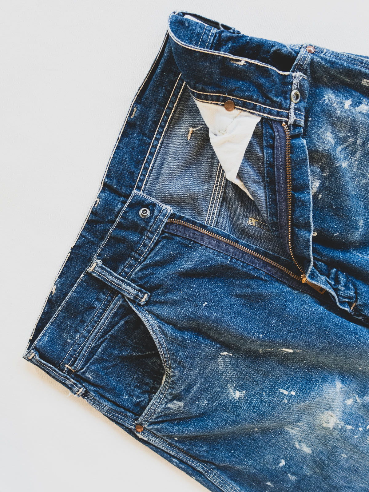 1950s Paint Splattered Carpenter Pants - 29x31