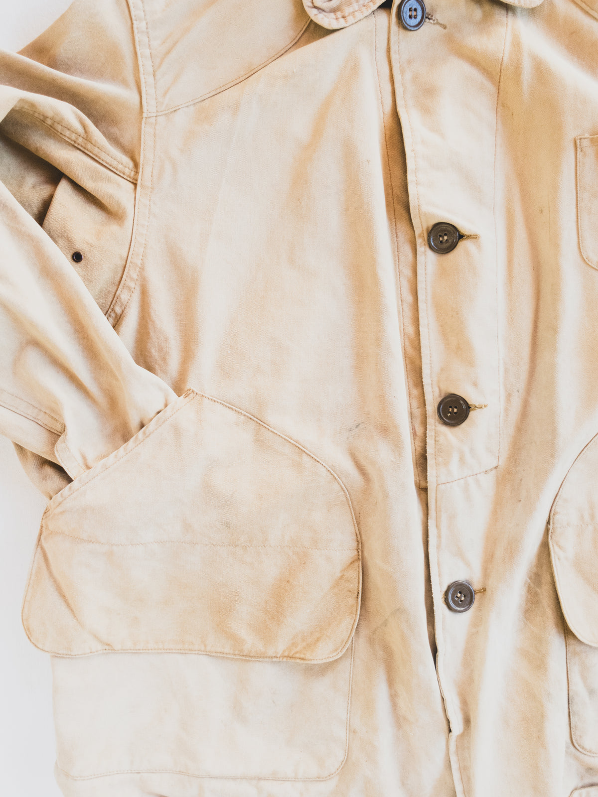 1930s Faded + Tattered Hunting Jacket - M