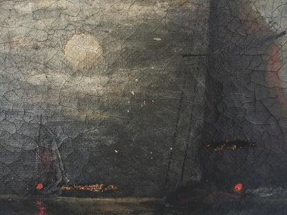 19 c. "Ships in the Night" Painting