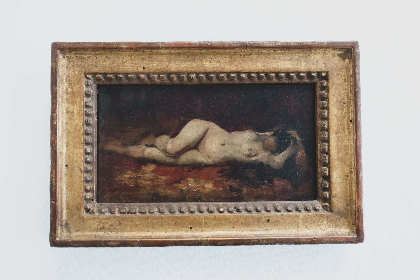 19 c. "Reclining Nude" Painting