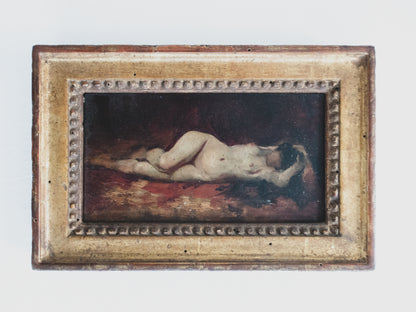 19 c. "Reclining Nude" Painting