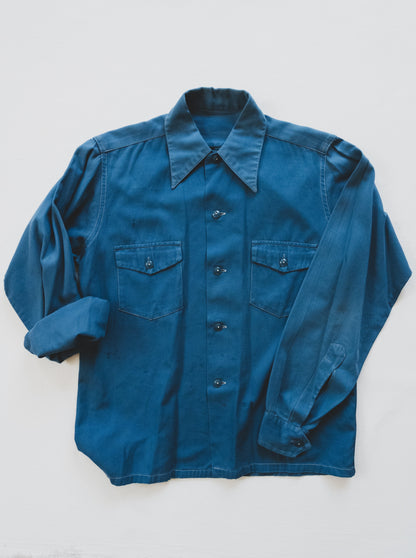 1940's Gabardine Work Shirt - S/M