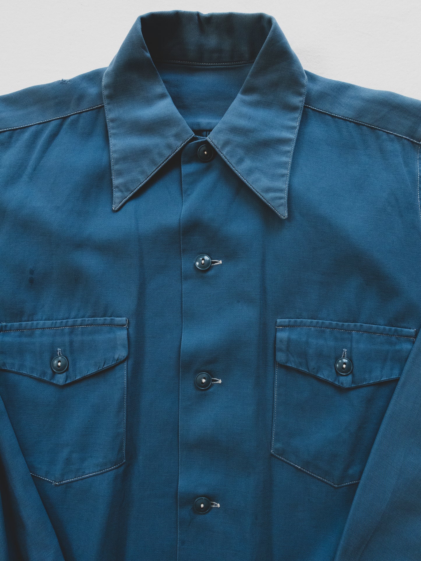 1940's Gabardine Work Shirt - S/M