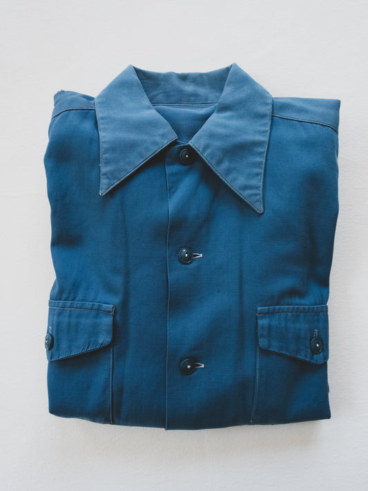 1940's Gabardine Work Shirt - S/M