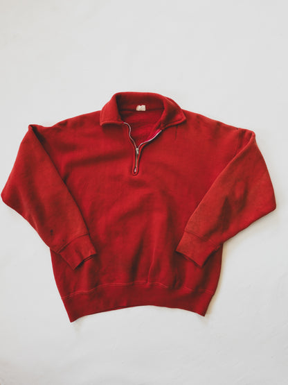 1950's Sun Faded Quarter Zip - S/M