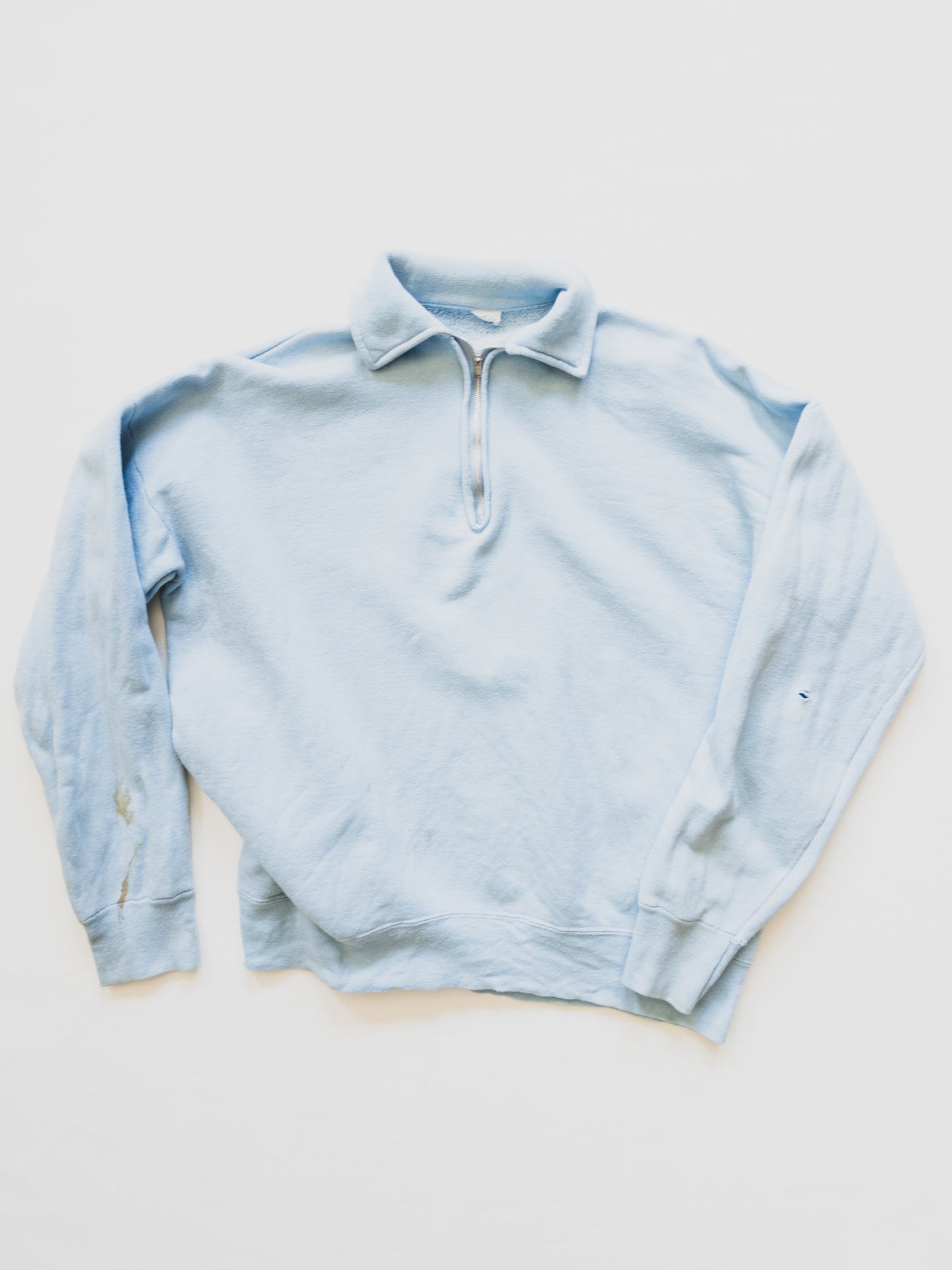 1950's Powder Blue Quarter Zip - M