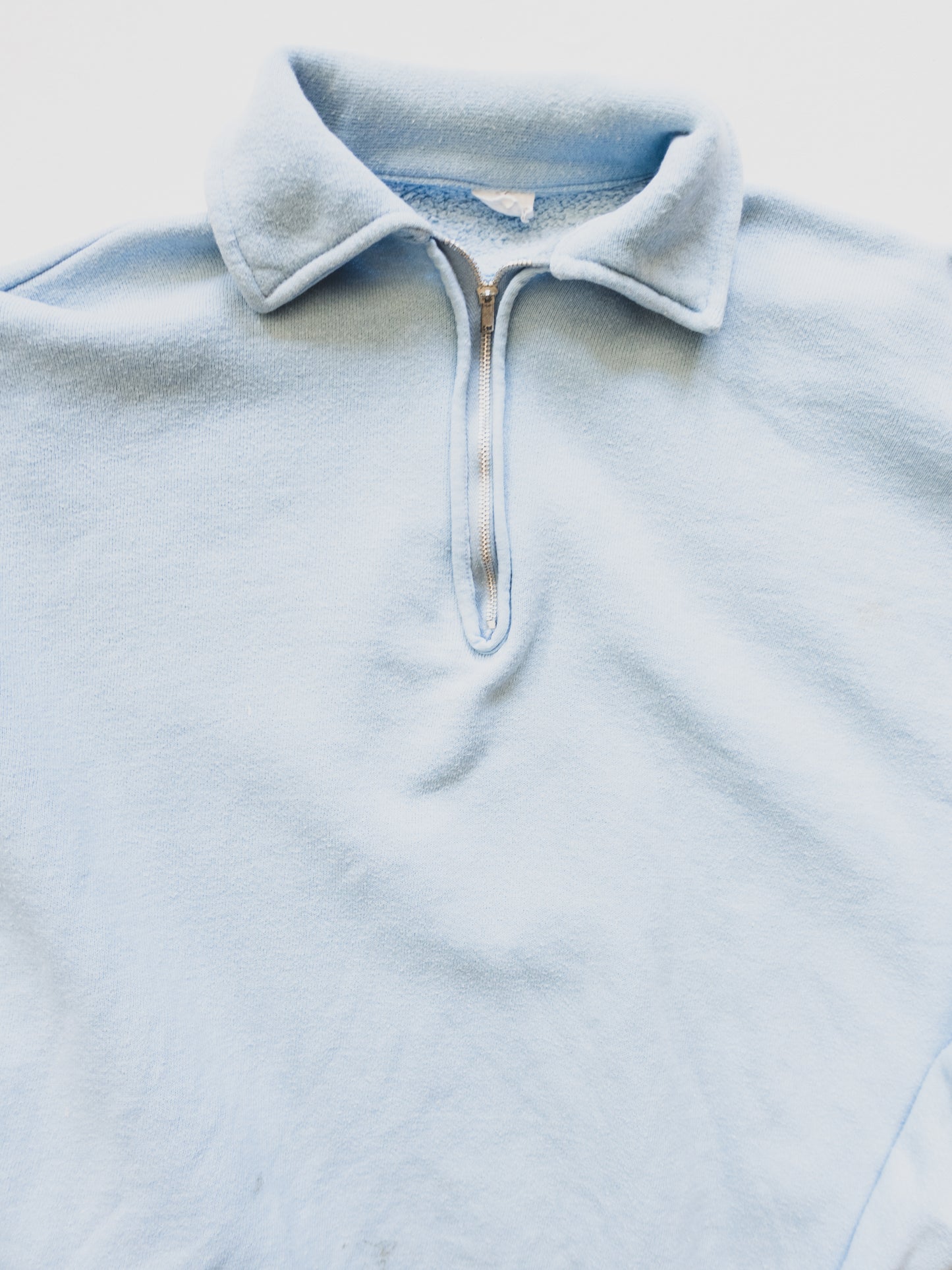 1950's Powder Blue Quarter Zip - M