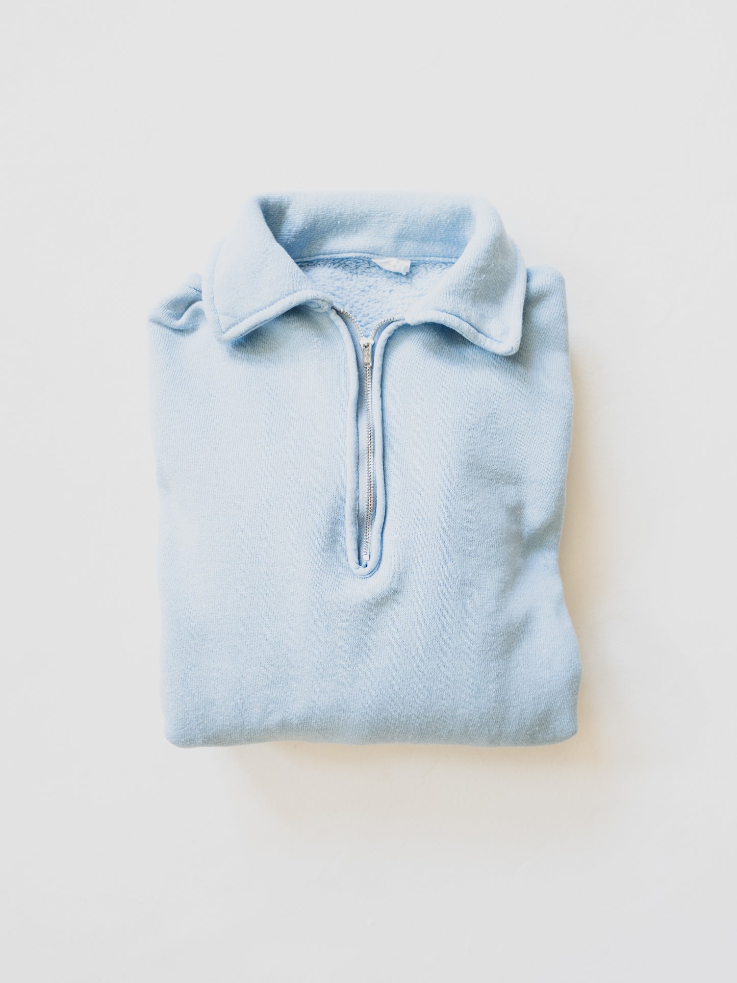 1950's Powder Blue Quarter Zip - M