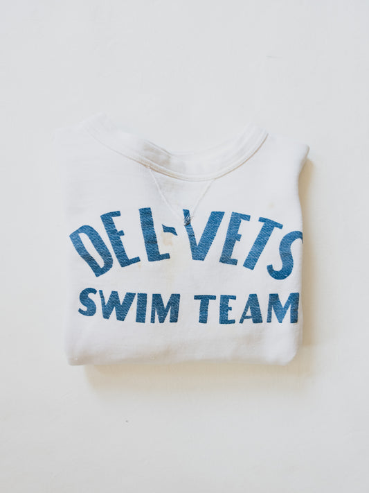 1950's "Del-Vets Swim Team" Sweat - S