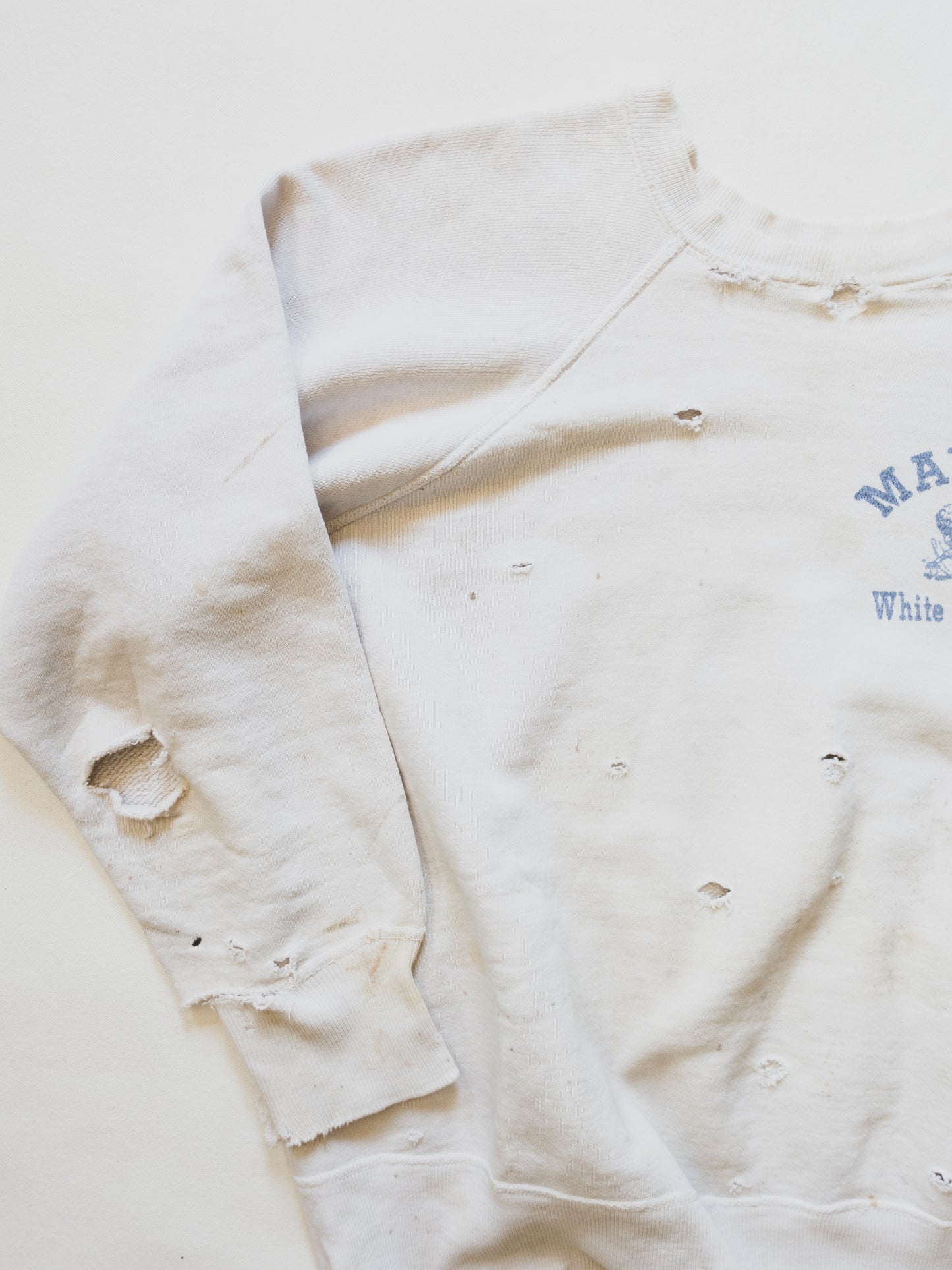 1950's Tattered "Madras" Sweat - M