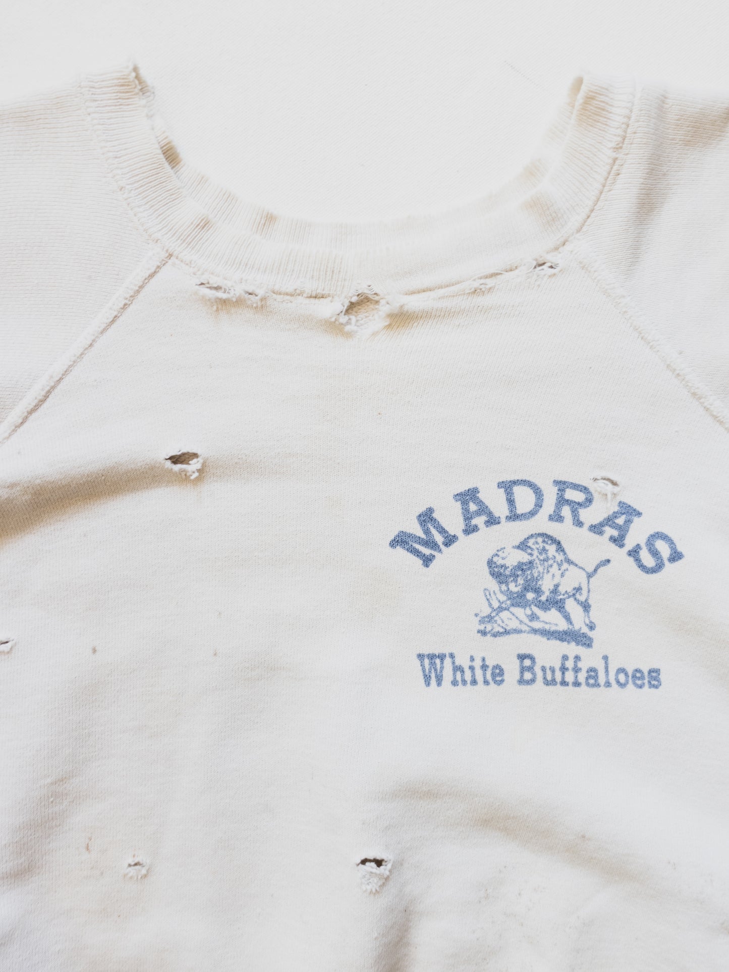 1950's Tattered "Madras" Sweat - M