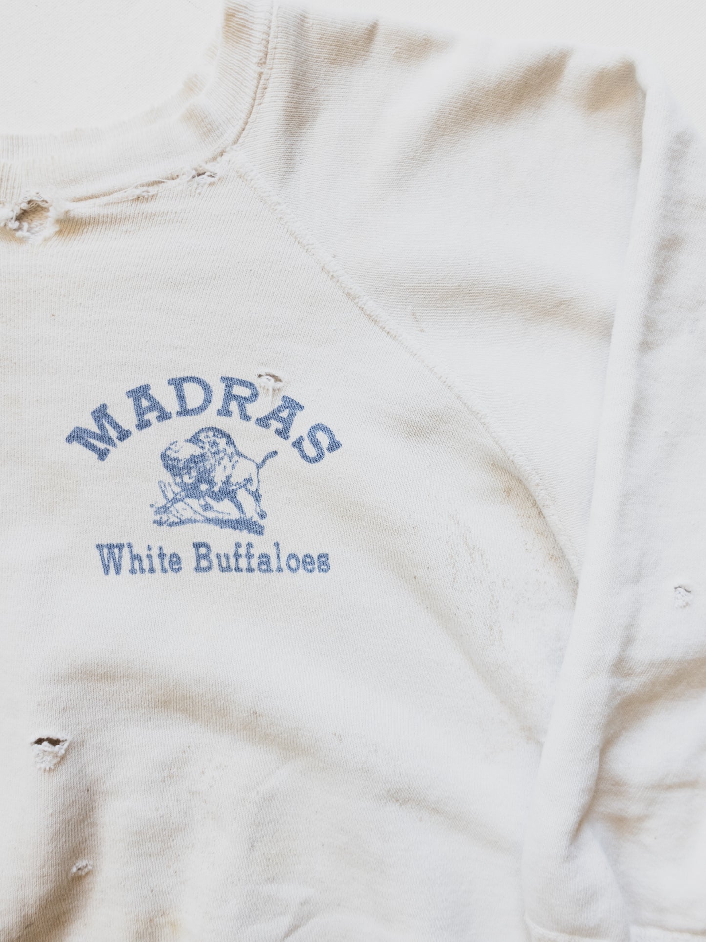 1950's Tattered "Madras" Sweat - M