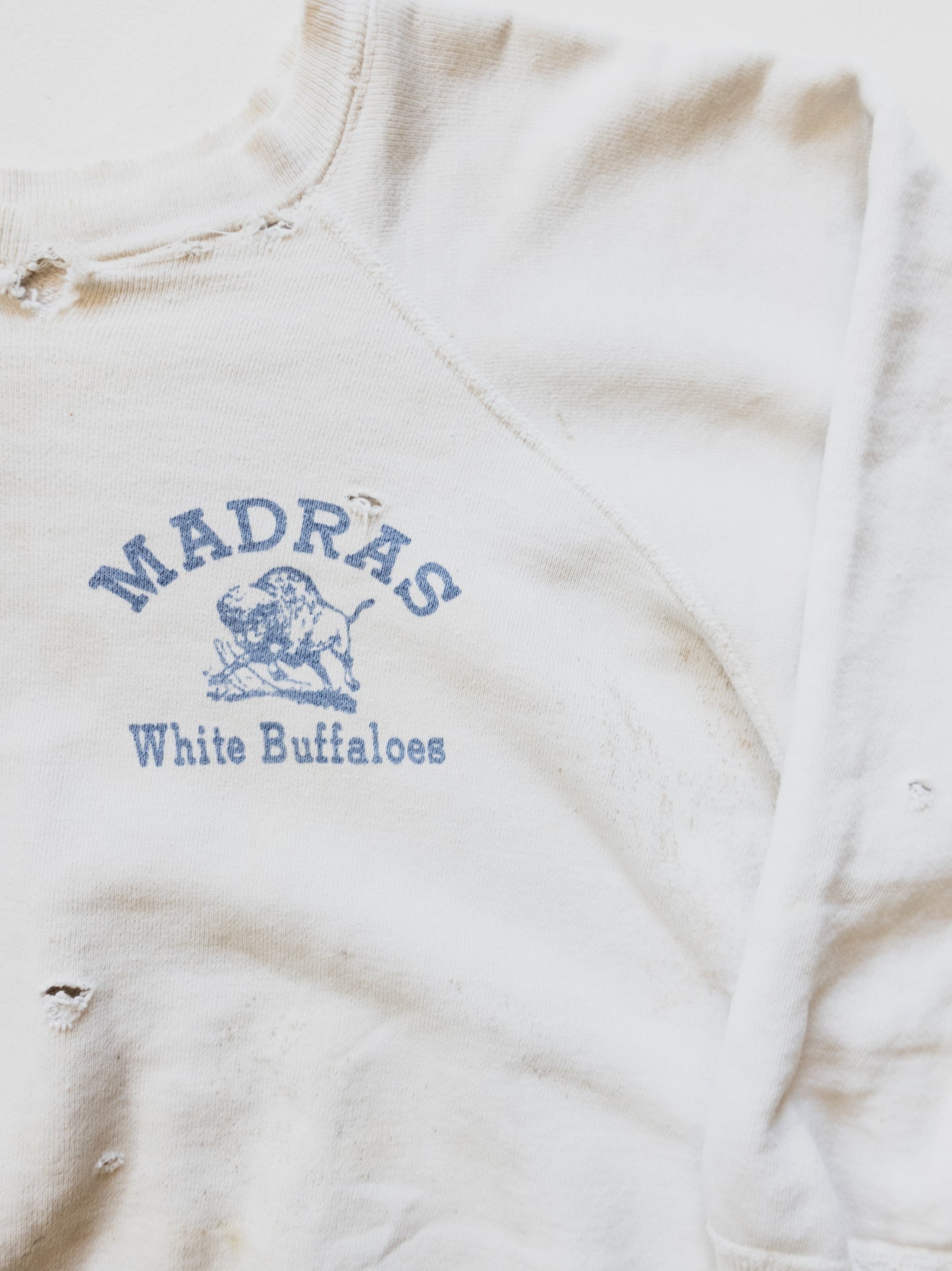 1950's Tattered "Madras" Sweat - M