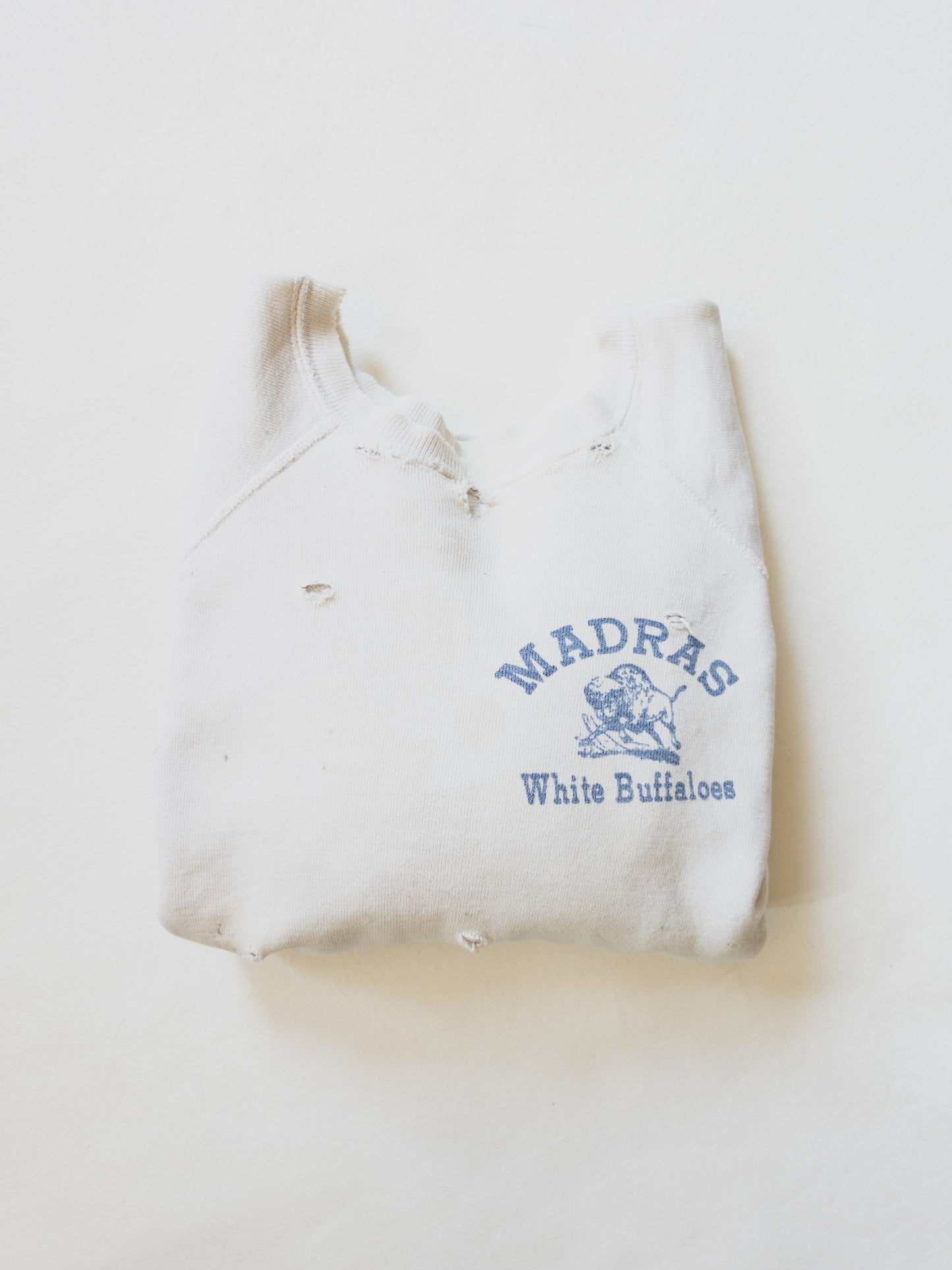 1950's Tattered "Madras" Sweat - M