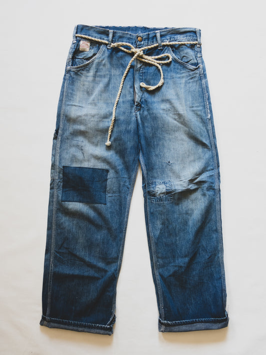 1950's Patched Carpenter Pants - 34x30