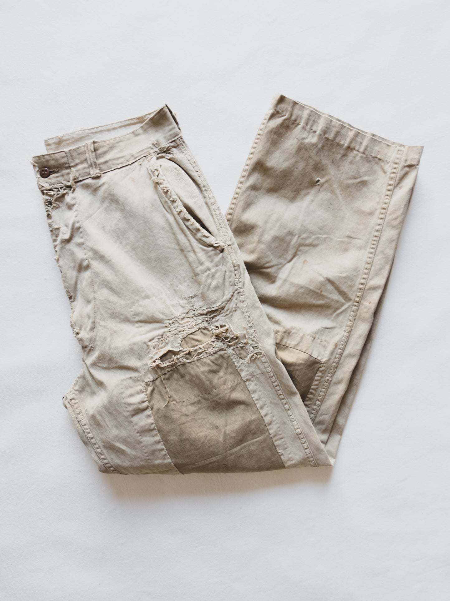 1940's Crazy Patched Chinos - 32x30