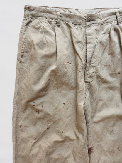 1940's Paint Splattered Chinos - 34x29